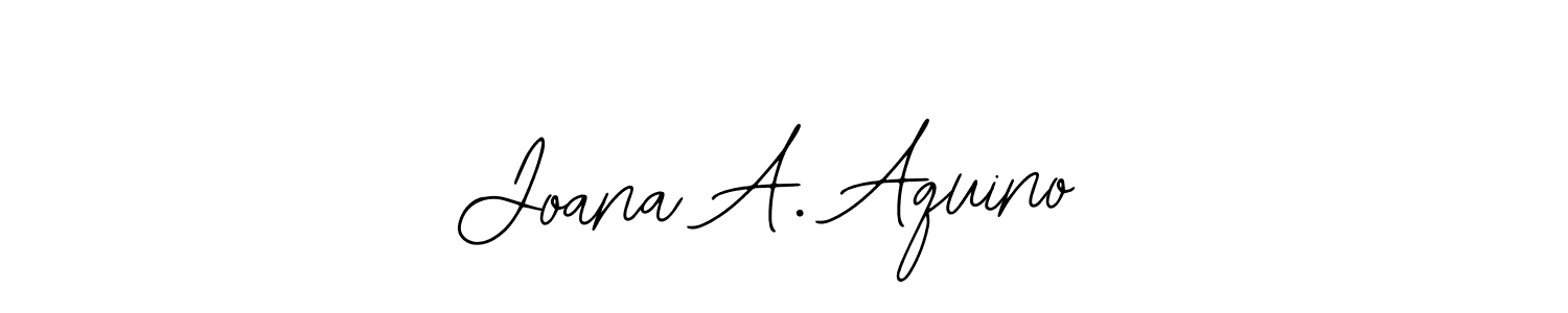 Make a beautiful signature design for name Joana A. Aquino. Use this online signature maker to create a handwritten signature for free. Joana A. Aquino signature style 12 images and pictures png