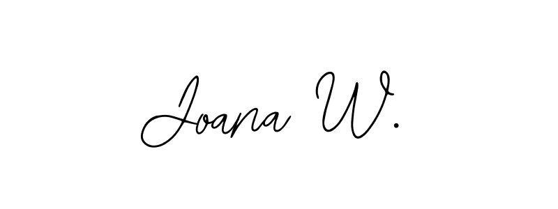 Also we have Joana W. name is the best signature style. Create professional handwritten signature collection using Bearetta-2O07w autograph style. Joana W. signature style 12 images and pictures png