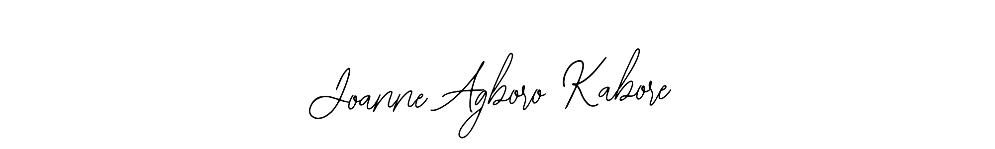 You should practise on your own different ways (Bearetta-2O07w) to write your name (Joanne Agboro Kabore) in signature. don't let someone else do it for you. Joanne Agboro Kabore signature style 12 images and pictures png