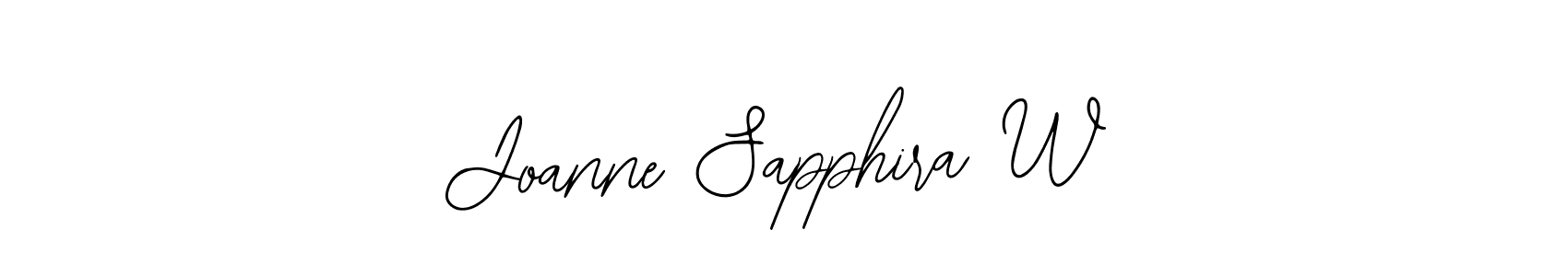 Similarly Bearetta-2O07w is the best handwritten signature design. Signature creator online .You can use it as an online autograph creator for name Joanne Sapphira W. Joanne Sapphira W signature style 12 images and pictures png