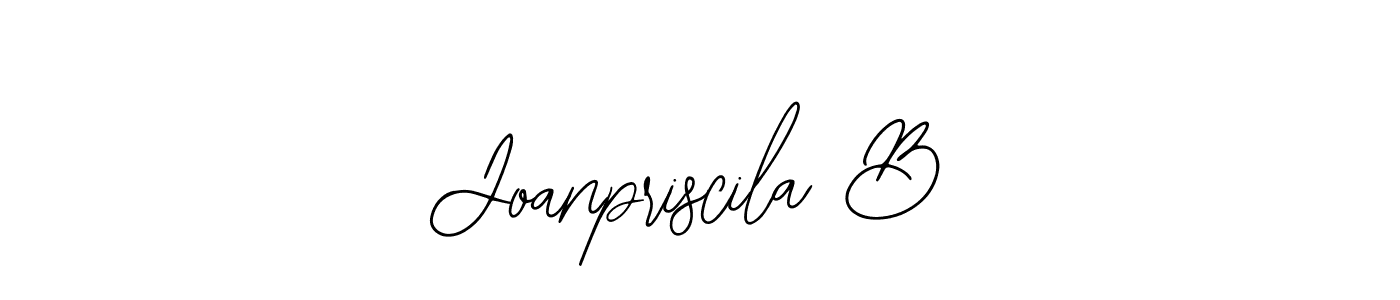 You should practise on your own different ways (Bearetta-2O07w) to write your name (Joanpriscila B) in signature. don't let someone else do it for you. Joanpriscila B signature style 12 images and pictures png