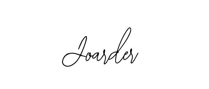 Use a signature maker to create a handwritten signature online. With this signature software, you can design (Bearetta-2O07w) your own signature for name Joarder. Joarder signature style 12 images and pictures png