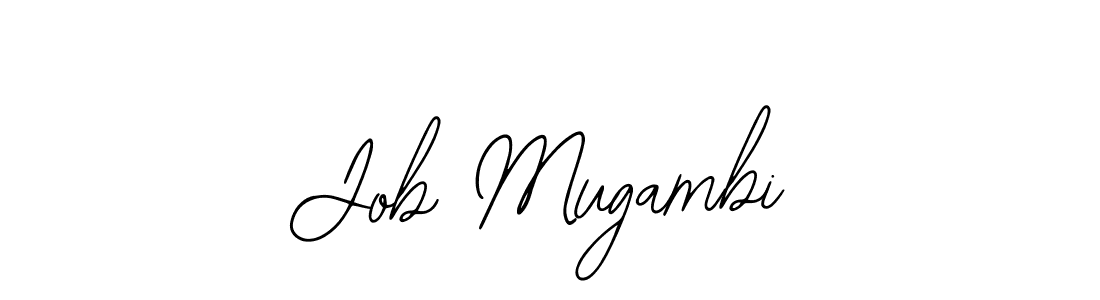Use a signature maker to create a handwritten signature online. With this signature software, you can design (Bearetta-2O07w) your own signature for name Job Mugambi. Job Mugambi signature style 12 images and pictures png