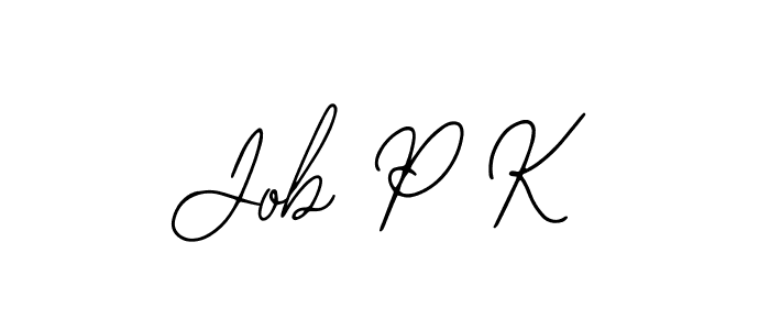 The best way (Bearetta-2O07w) to make a short signature is to pick only two or three words in your name. The name Job P K include a total of six letters. For converting this name. Job P K signature style 12 images and pictures png