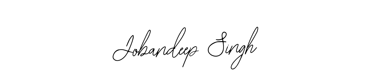 You should practise on your own different ways (Bearetta-2O07w) to write your name (Jobandeep Singh) in signature. don't let someone else do it for you. Jobandeep Singh signature style 12 images and pictures png