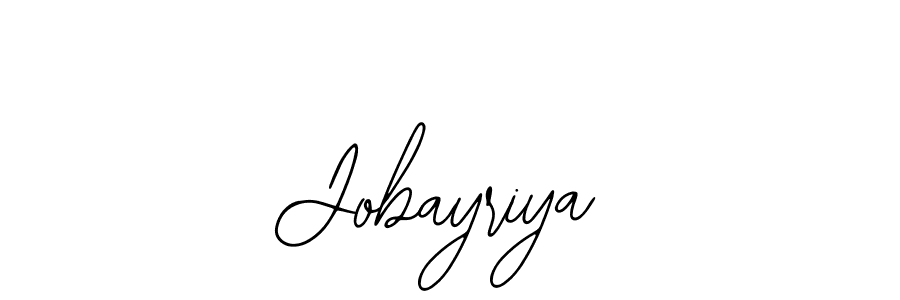 How to make Jobayriya name signature. Use Bearetta-2O07w style for creating short signs online. This is the latest handwritten sign. Jobayriya signature style 12 images and pictures png
