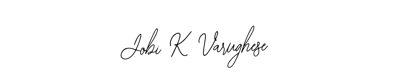 Also You can easily find your signature by using the search form. We will create Jobi K Varughese name handwritten signature images for you free of cost using Bearetta-2O07w sign style. Jobi K Varughese signature style 12 images and pictures png