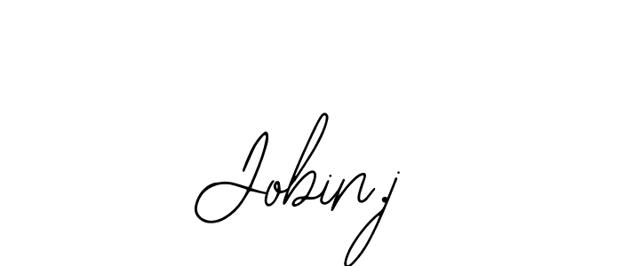 The best way (Bearetta-2O07w) to make a short signature is to pick only two or three words in your name. The name Jobin.j include a total of six letters. For converting this name. Jobin.j signature style 12 images and pictures png