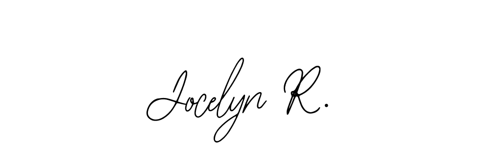 Design your own signature with our free online signature maker. With this signature software, you can create a handwritten (Bearetta-2O07w) signature for name Jocelyn R.. Jocelyn R. signature style 12 images and pictures png