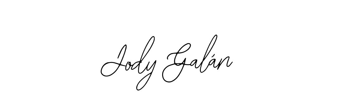 You should practise on your own different ways (Bearetta-2O07w) to write your name (Jody Galán) in signature. don't let someone else do it for you. Jody Galán signature style 12 images and pictures png