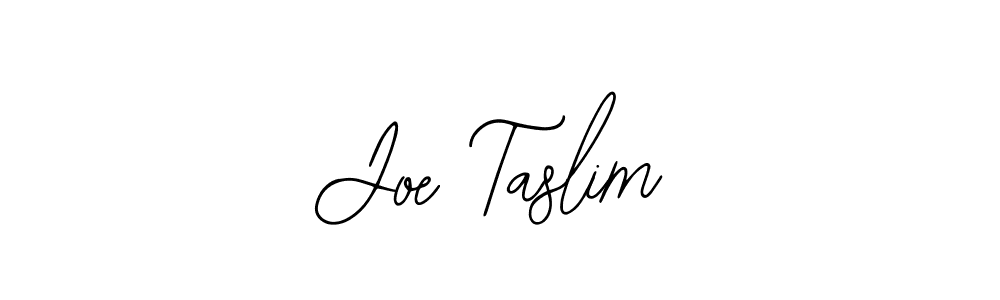 Design your own signature with our free online signature maker. With this signature software, you can create a handwritten (Bearetta-2O07w) signature for name Joe Taslim. Joe Taslim signature style 12 images and pictures png