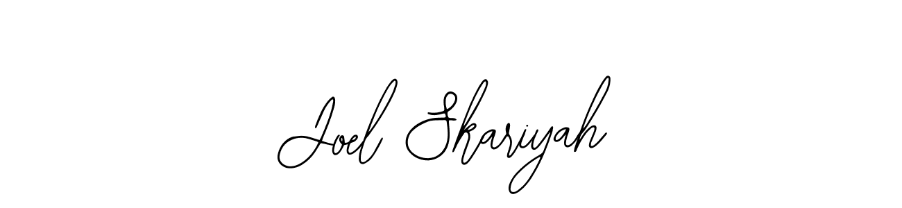 How to make Joel Skariyah name signature. Use Bearetta-2O07w style for creating short signs online. This is the latest handwritten sign. Joel Skariyah signature style 12 images and pictures png