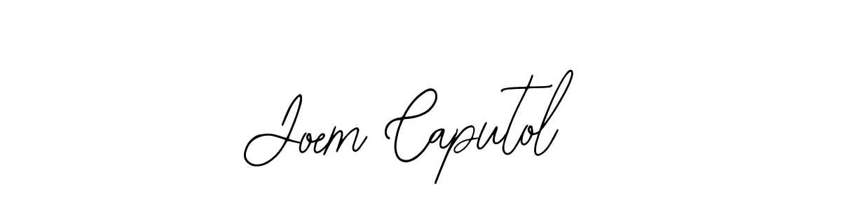 Create a beautiful signature design for name Joem Caputol. With this signature (Bearetta-2O07w) fonts, you can make a handwritten signature for free. Joem Caputol signature style 12 images and pictures png