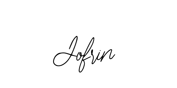 Use a signature maker to create a handwritten signature online. With this signature software, you can design (Bearetta-2O07w) your own signature for name Jofrin. Jofrin signature style 12 images and pictures png