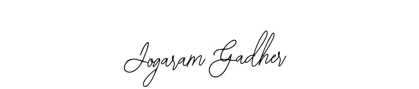 Jogaram Gadher stylish signature style. Best Handwritten Sign (Bearetta-2O07w) for my name. Handwritten Signature Collection Ideas for my name Jogaram Gadher. Jogaram Gadher signature style 12 images and pictures png