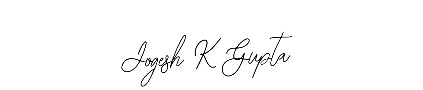 The best way (Bearetta-2O07w) to make a short signature is to pick only two or three words in your name. The name Jogesh K Gupta include a total of six letters. For converting this name. Jogesh K Gupta signature style 12 images and pictures png