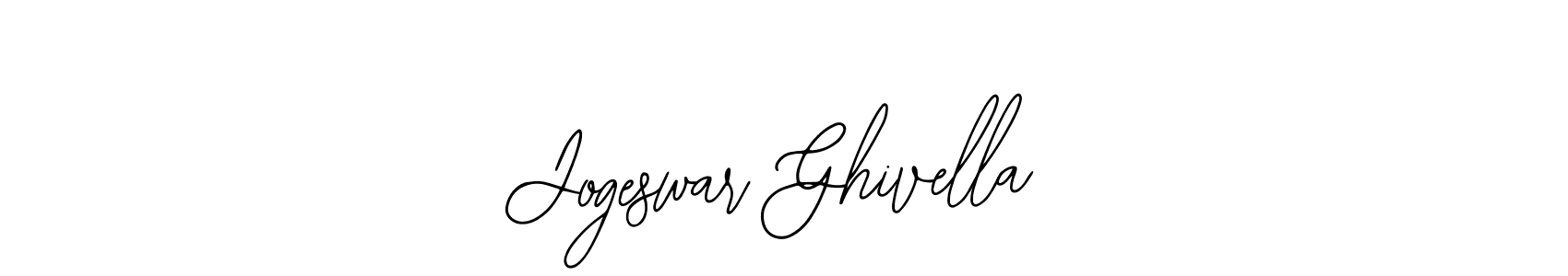 Also we have Jogeswar Ghivella name is the best signature style. Create professional handwritten signature collection using Bearetta-2O07w autograph style. Jogeswar Ghivella signature style 12 images and pictures png