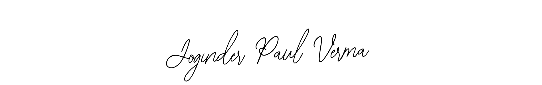 The best way (Bearetta-2O07w) to make a short signature is to pick only two or three words in your name. The name Joginder Paul Verma include a total of six letters. For converting this name. Joginder Paul Verma signature style 12 images and pictures png