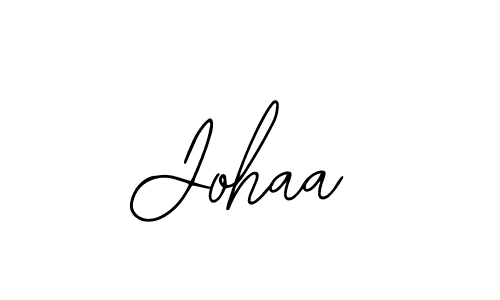 How to make Johaa name signature. Use Bearetta-2O07w style for creating short signs online. This is the latest handwritten sign. Johaa signature style 12 images and pictures png