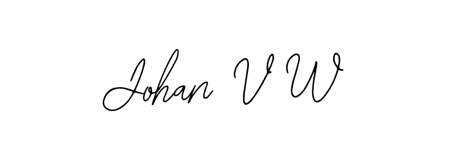 if you are searching for the best signature style for your name Johan V W. so please give up your signature search. here we have designed multiple signature styles  using Bearetta-2O07w. Johan V W signature style 12 images and pictures png