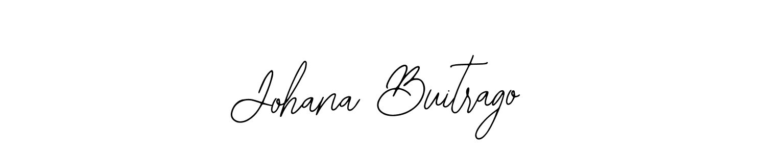 The best way (Bearetta-2O07w) to make a short signature is to pick only two or three words in your name. The name Johana Buitrago include a total of six letters. For converting this name. Johana Buitrago signature style 12 images and pictures png