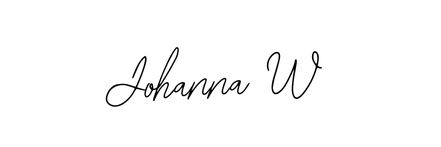 Use a signature maker to create a handwritten signature online. With this signature software, you can design (Bearetta-2O07w) your own signature for name Johanna W. Johanna W signature style 12 images and pictures png