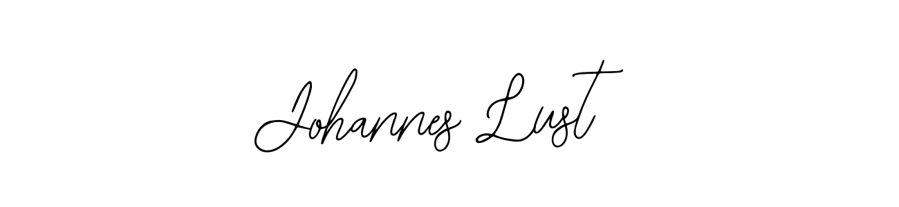 How to make Johannes Lust name signature. Use Bearetta-2O07w style for creating short signs online. This is the latest handwritten sign. Johannes Lust signature style 12 images and pictures png