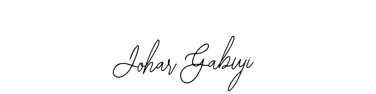 You should practise on your own different ways (Bearetta-2O07w) to write your name (Johar Gabuji) in signature. don't let someone else do it for you. Johar Gabuji signature style 12 images and pictures png