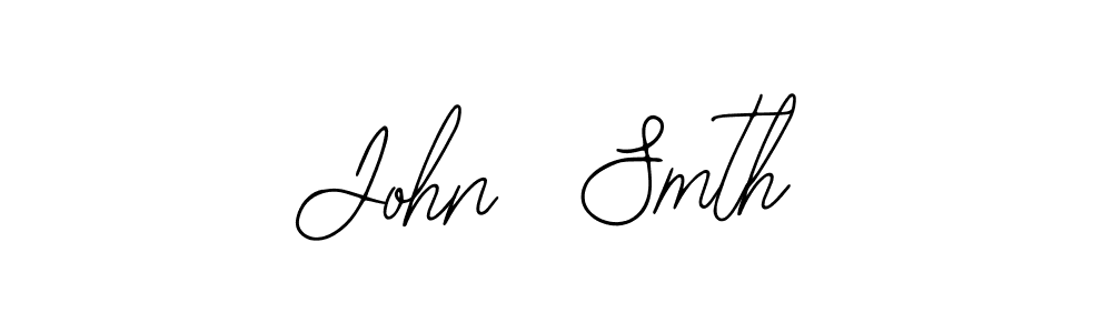 The best way (Bearetta-2O07w) to make a short signature is to pick only two or three words in your name. The name John  Smth include a total of six letters. For converting this name. John  Smth signature style 12 images and pictures png