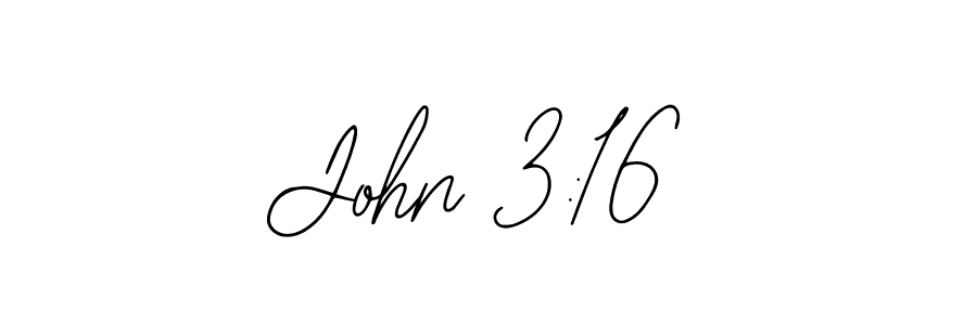 The best way (Bearetta-2O07w) to make a short signature is to pick only two or three words in your name. The name John 3:16 include a total of six letters. For converting this name. John 3:16 signature style 12 images and pictures png