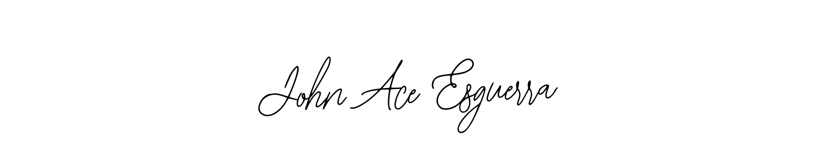 You should practise on your own different ways (Bearetta-2O07w) to write your name (John Ace Esguerra) in signature. don't let someone else do it for you. John Ace Esguerra signature style 12 images and pictures png