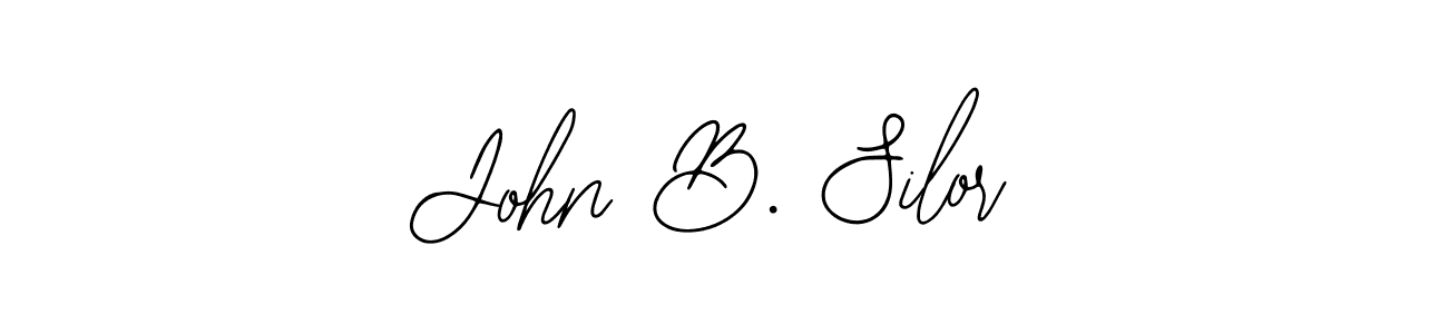 Similarly Bearetta-2O07w is the best handwritten signature design. Signature creator online .You can use it as an online autograph creator for name John B. Silor. John B. Silor signature style 12 images and pictures png