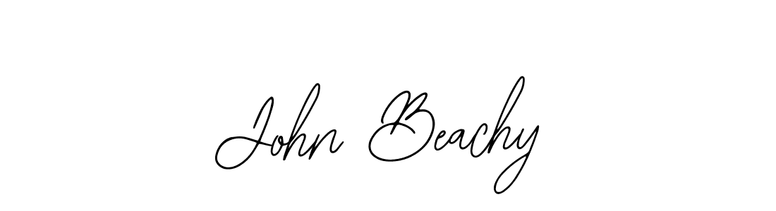 How to make John Beachy name signature. Use Bearetta-2O07w style for creating short signs online. This is the latest handwritten sign. John Beachy signature style 12 images and pictures png
