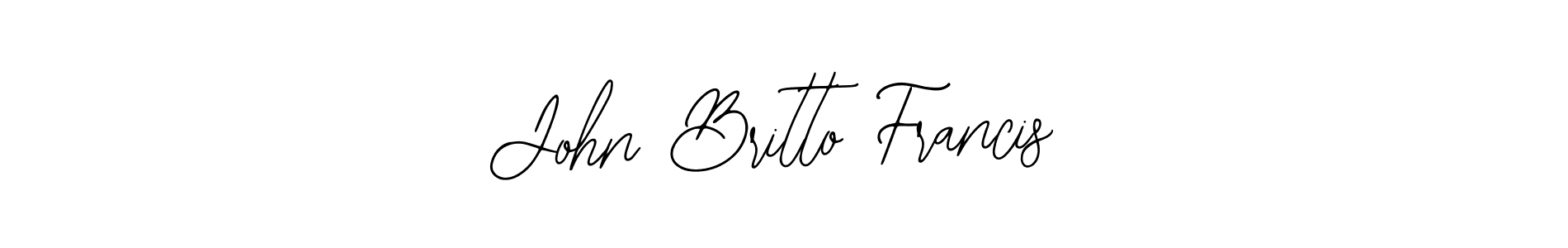 Create a beautiful signature design for name John Britto Francis. With this signature (Bearetta-2O07w) fonts, you can make a handwritten signature for free. John Britto Francis signature style 12 images and pictures png