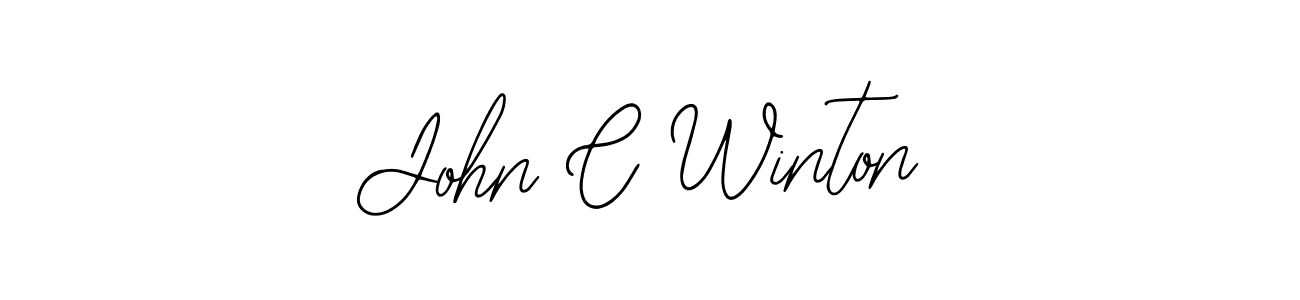 Bearetta-2O07w is a professional signature style that is perfect for those who want to add a touch of class to their signature. It is also a great choice for those who want to make their signature more unique. Get John C Winton name to fancy signature for free. John C Winton signature style 12 images and pictures png