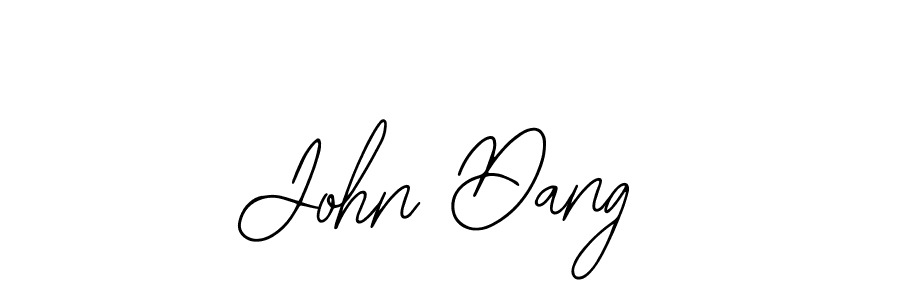 The best way (Bearetta-2O07w) to make a short signature is to pick only two or three words in your name. The name John Dang include a total of six letters. For converting this name. John Dang signature style 12 images and pictures png