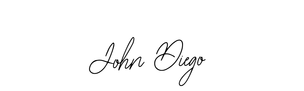 Use a signature maker to create a handwritten signature online. With this signature software, you can design (Bearetta-2O07w) your own signature for name John Diego. John Diego signature style 12 images and pictures png