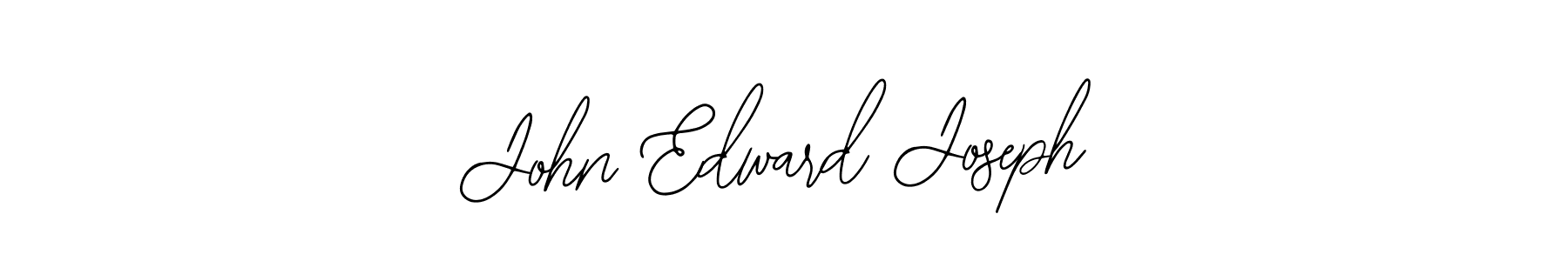 Use a signature maker to create a handwritten signature online. With this signature software, you can design (Bearetta-2O07w) your own signature for name John Edward Joseph. John Edward Joseph signature style 12 images and pictures png