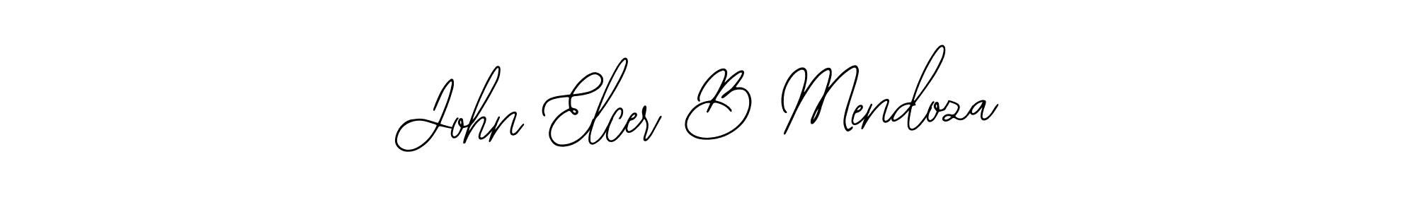 if you are searching for the best signature style for your name John Elcer B Mendoza. so please give up your signature search. here we have designed multiple signature styles  using Bearetta-2O07w. John Elcer B Mendoza signature style 12 images and pictures png