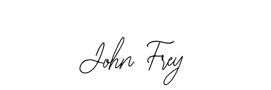 The best way (Bearetta-2O07w) to make a short signature is to pick only two or three words in your name. The name John Frey include a total of six letters. For converting this name. John Frey signature style 12 images and pictures png