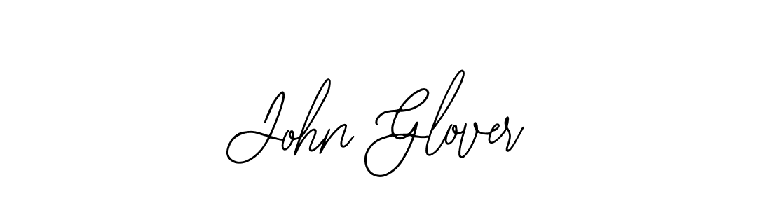 You should practise on your own different ways (Bearetta-2O07w) to write your name (John Glover) in signature. don't let someone else do it for you. John Glover signature style 12 images and pictures png