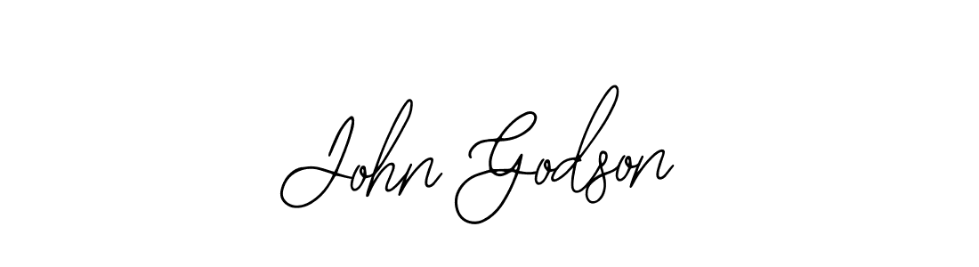 You should practise on your own different ways (Bearetta-2O07w) to write your name (John Godson) in signature. don't let someone else do it for you. John Godson signature style 12 images and pictures png
