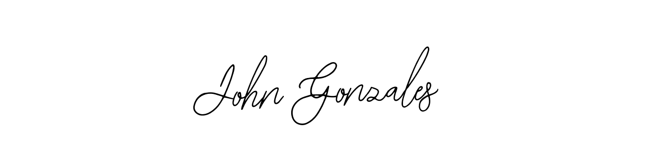 Use a signature maker to create a handwritten signature online. With this signature software, you can design (Bearetta-2O07w) your own signature for name John Gonzales. John Gonzales signature style 12 images and pictures png