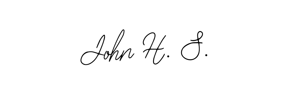 The best way (Bearetta-2O07w) to make a short signature is to pick only two or three words in your name. The name John H. S. include a total of six letters. For converting this name. John H. S. signature style 12 images and pictures png