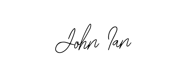 Also we have John Ian name is the best signature style. Create professional handwritten signature collection using Bearetta-2O07w autograph style. John Ian signature style 12 images and pictures png