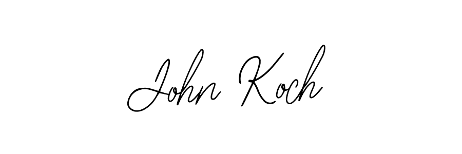 The best way (Bearetta-2O07w) to make a short signature is to pick only two or three words in your name. The name John Koch include a total of six letters. For converting this name. John Koch signature style 12 images and pictures png