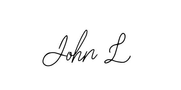 Create a beautiful signature design for name John L. With this signature (Bearetta-2O07w) fonts, you can make a handwritten signature for free. John L signature style 12 images and pictures png