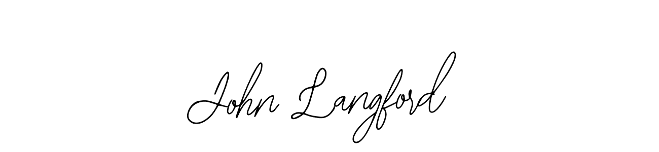 Use a signature maker to create a handwritten signature online. With this signature software, you can design (Bearetta-2O07w) your own signature for name John Langford. John Langford signature style 12 images and pictures png