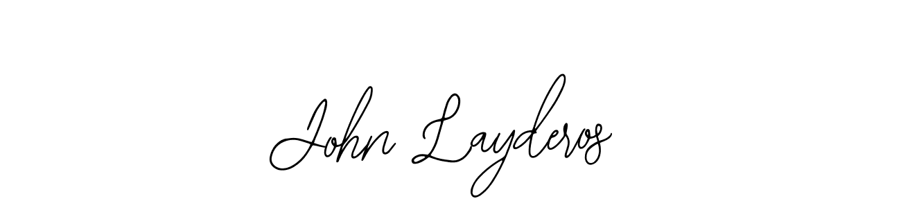 Design your own signature with our free online signature maker. With this signature software, you can create a handwritten (Bearetta-2O07w) signature for name John Layderos. John Layderos signature style 12 images and pictures png