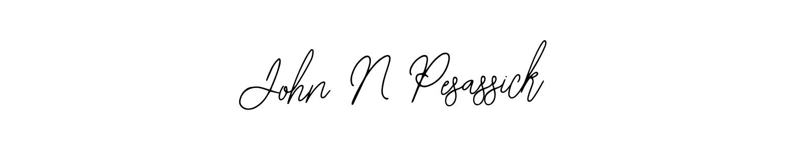 You should practise on your own different ways (Bearetta-2O07w) to write your name (John N Pesassick) in signature. don't let someone else do it for you. John N Pesassick signature style 12 images and pictures png